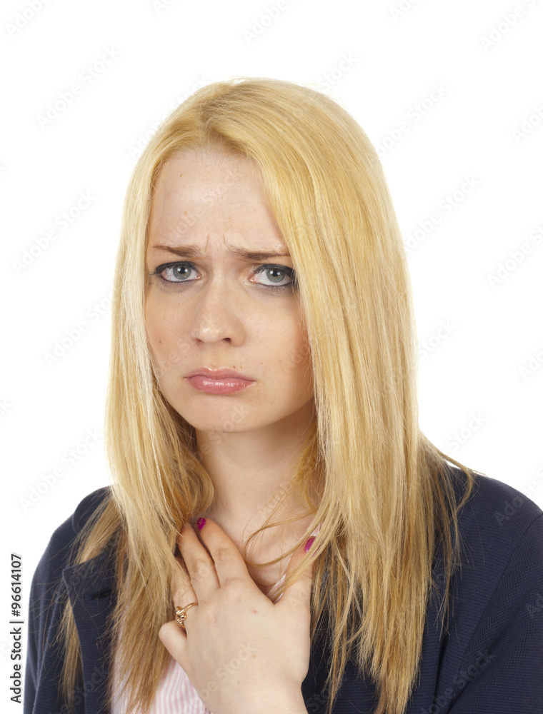 Naklejka premium Woman Upset
