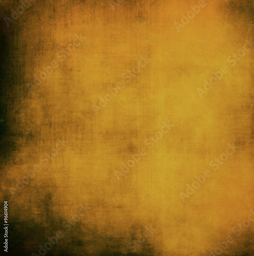 brown gold background abstract paint on black border, vintage gr