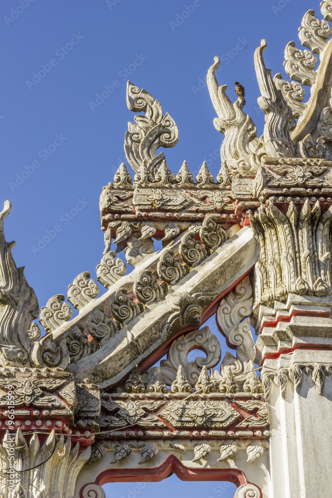 Artworks on Arch, door - temple thailand