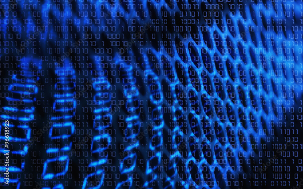 Fototapeta premium Technology binary background. Concept - binary, technology, code, net, digital