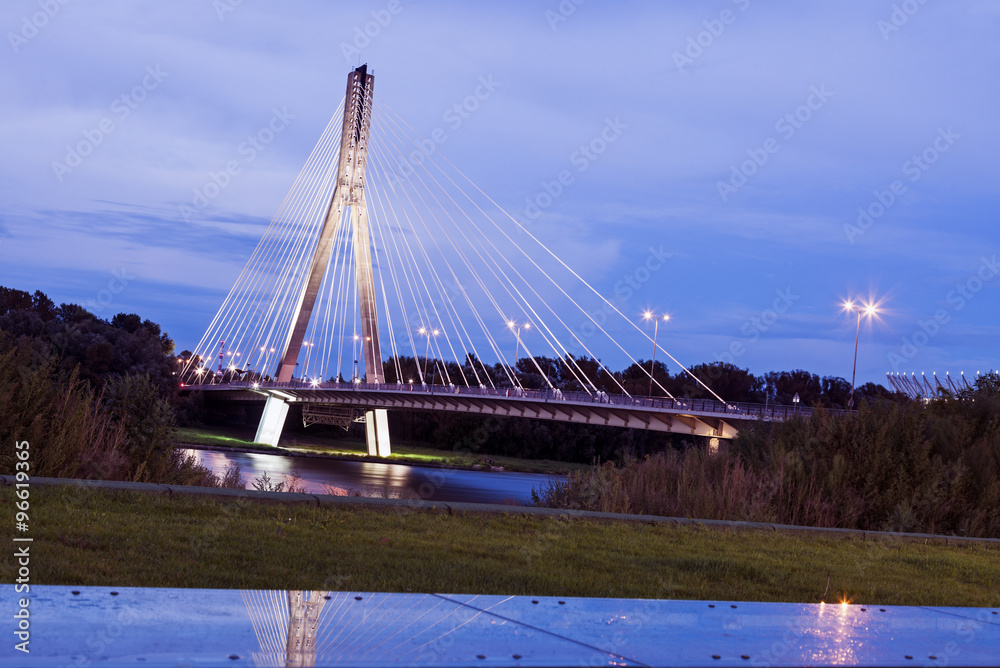 Obraz premium Swietokrzyski Bridge - Warsaw, Poland