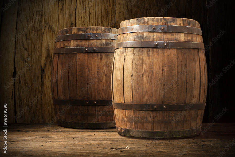 Fototapeta premium old wooden barrel