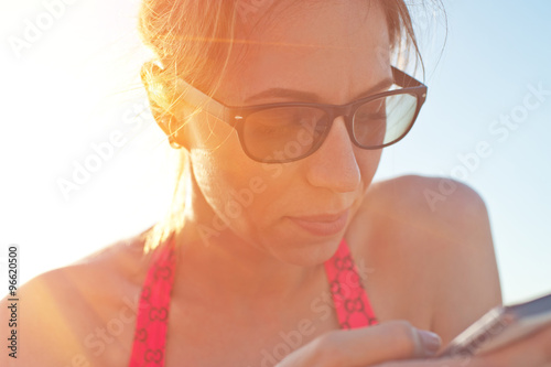 Woman at beach