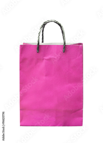  paper bag isolated on white background