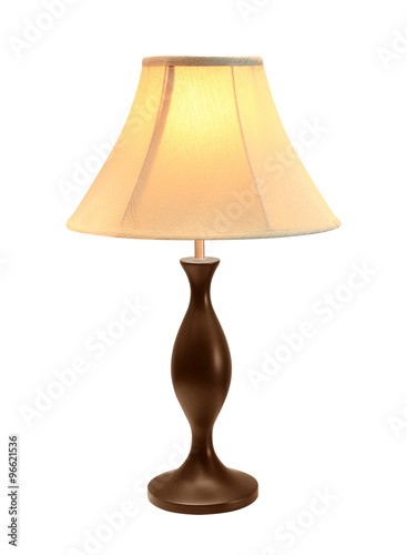 table lamp isolated on white