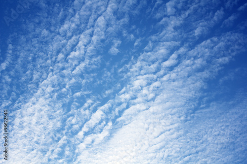 blue sky with cloud pattern