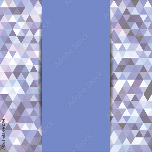 abstract mosaic triangles - vector background