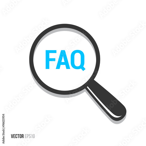 FAQ Frequently Asked Questions Magnifying Glass