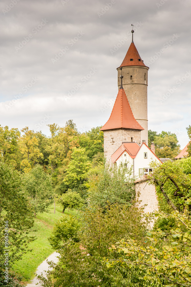 Medieval Watch Tower in Dinkelsbuehl