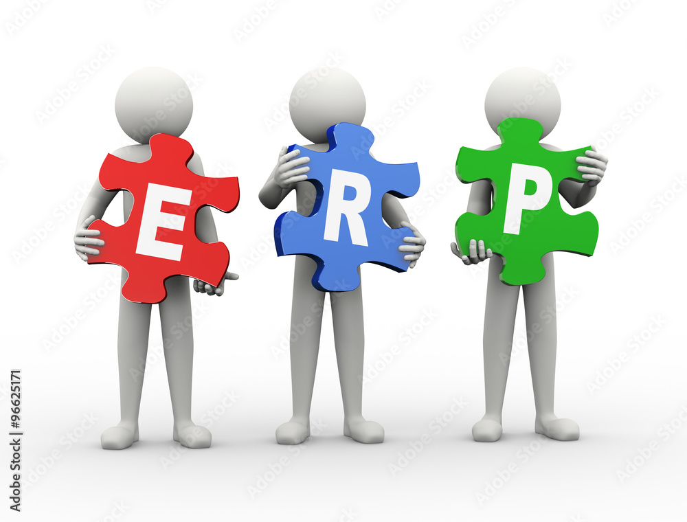 3d man puzzle piece - erp 3d man puzzle piece - erp