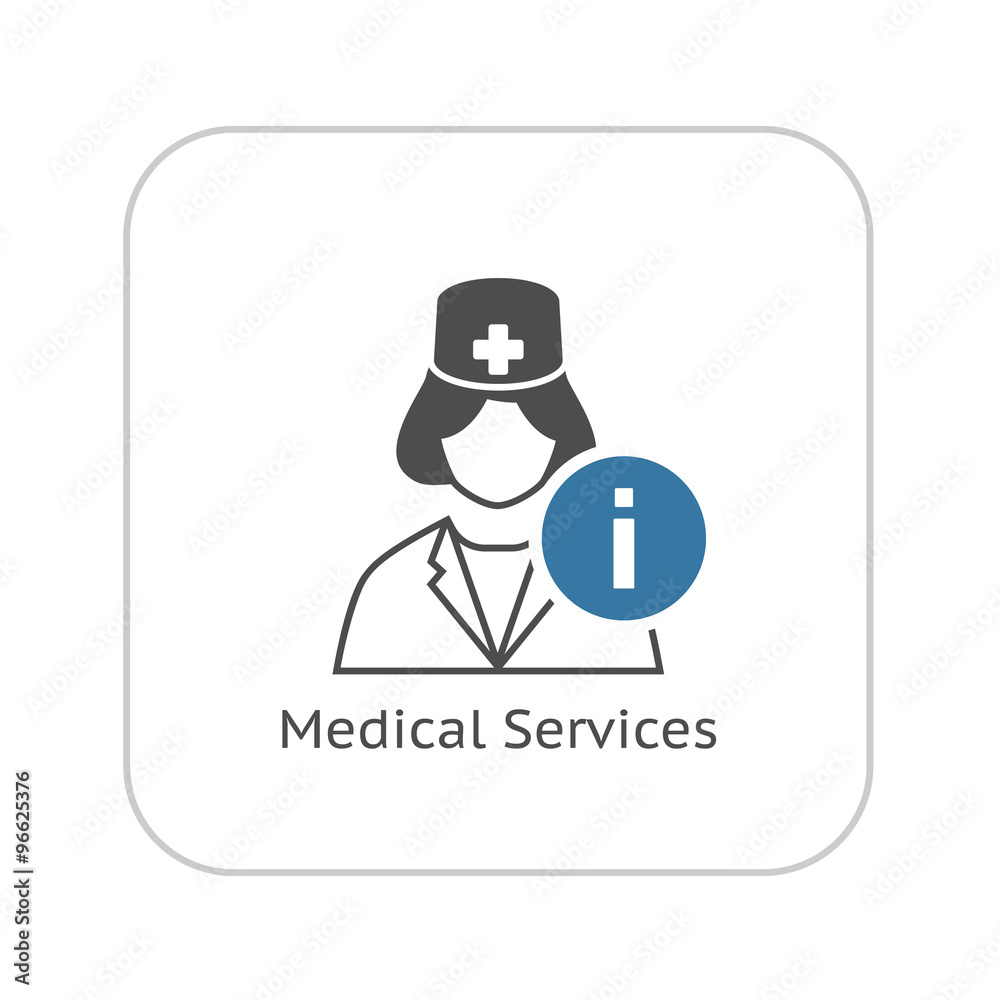 Medical Services Icon. Flat Design. Medical Services Icon. Flat Design.