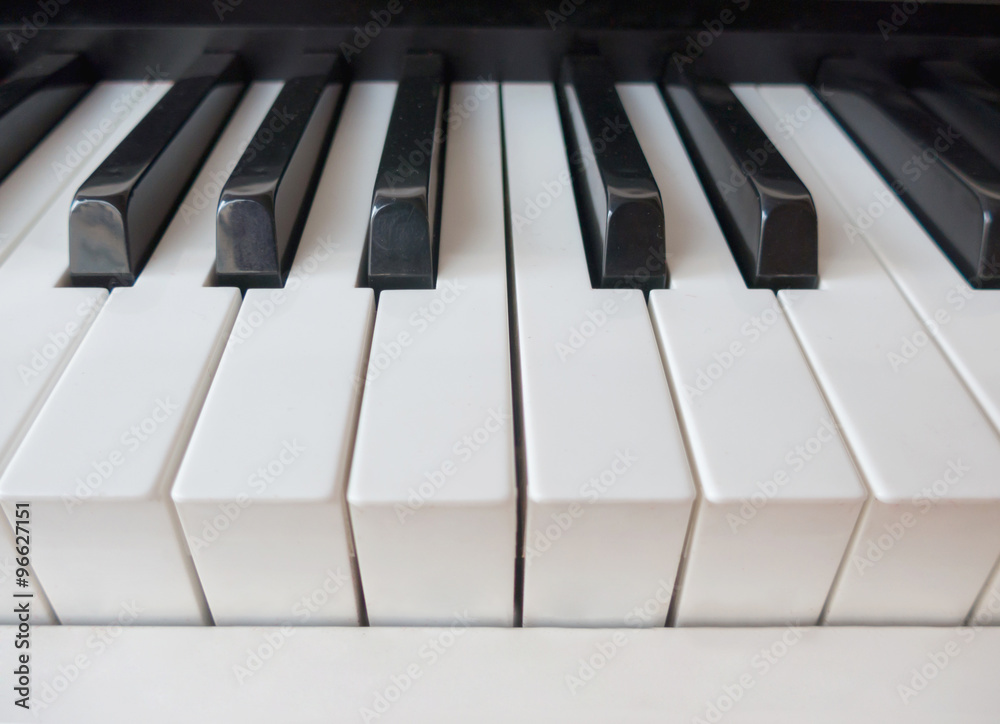 Keys in the piano Keys in the piano