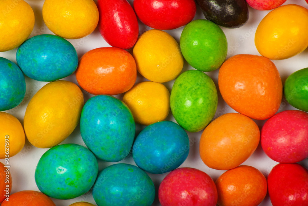 Close up of a pile of colorful candy Close up of a pile of colorful candy