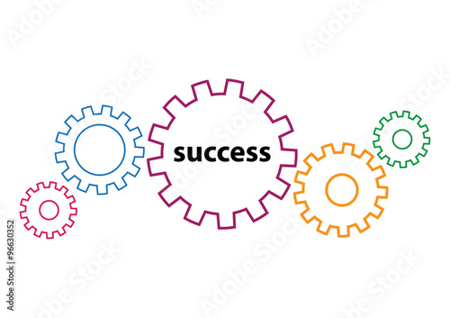 success concept with gears