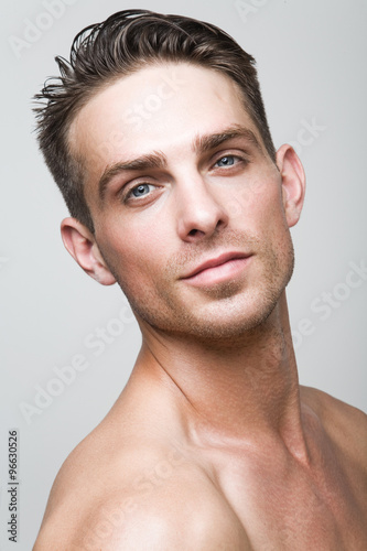 Portrait of beautiful young sexy man