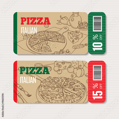Pizza menu template