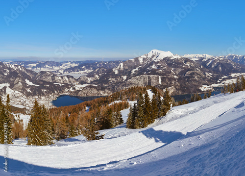 Mountains ski resort St. Gilgen Austria