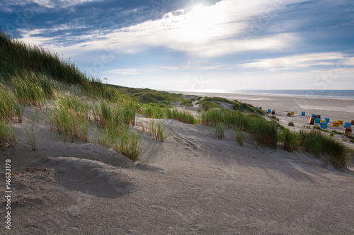 Sand dunes on the Island of Juist