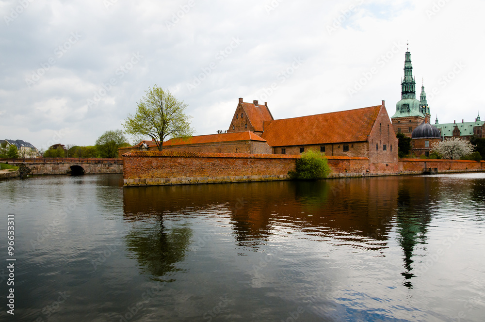 Palace Lake of Frederiksborg Castle - Hillerod - Denmark Palace Lake of Frederiksborg Castle - Hillerod - Denmark