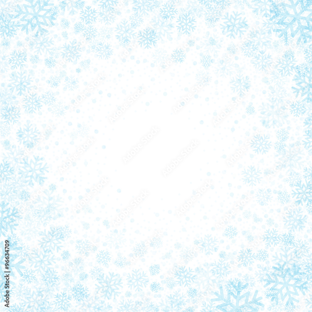 Blue background with snowflakes. Vector illustration Blue background with snowflakes. Vector illustration