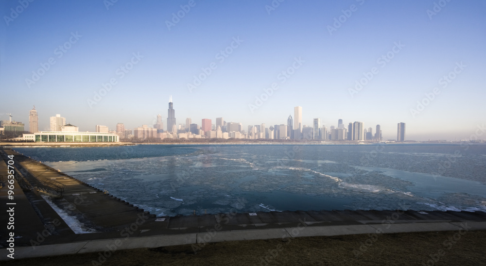 Icy morning in Chicago