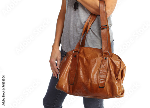 Shopping woman with a handbag.