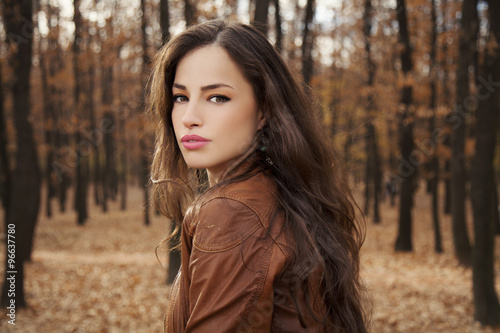 young woman in park