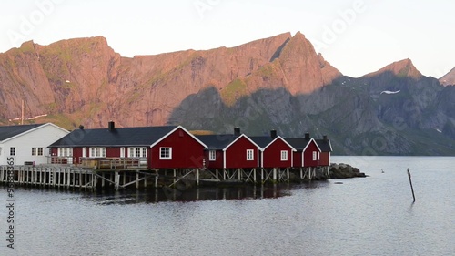 A small fishing port in the Hamnoy - Reine, Lofoten Islands, Norway