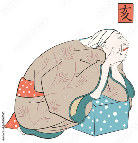 歌川国芳 道外 見富利十二志のイメージイラスト