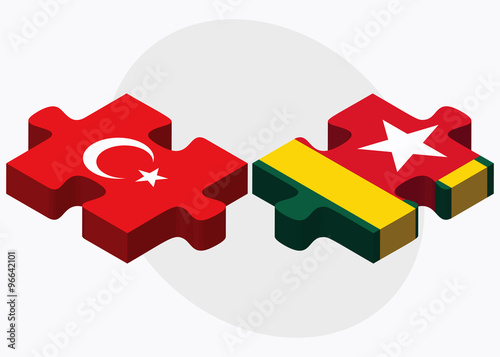 Turkey and Togo Flags