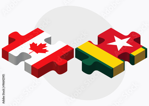 United Kingdom and Togo Flags