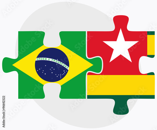 Brazil and Togo Flags