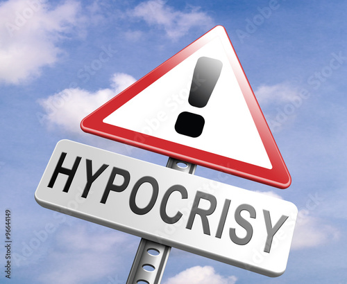 stop hypocrisy photo