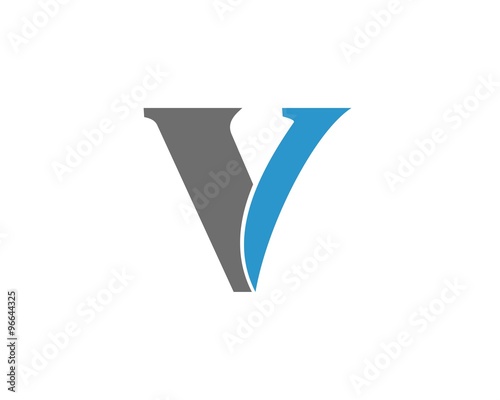 Free Download V decorative letter logo - GFXLoad
