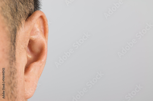 Close up of man ear
