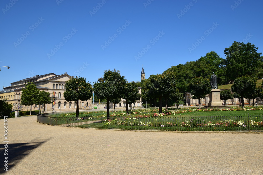 View in the city of Coburg, Bavaria, region Upper Franconia, Germany