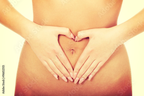 Wallpaper Mural Woman with her hands on belly. Torontodigital.ca