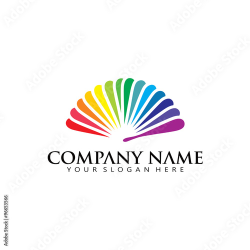 Asian Fan Hand logo icon