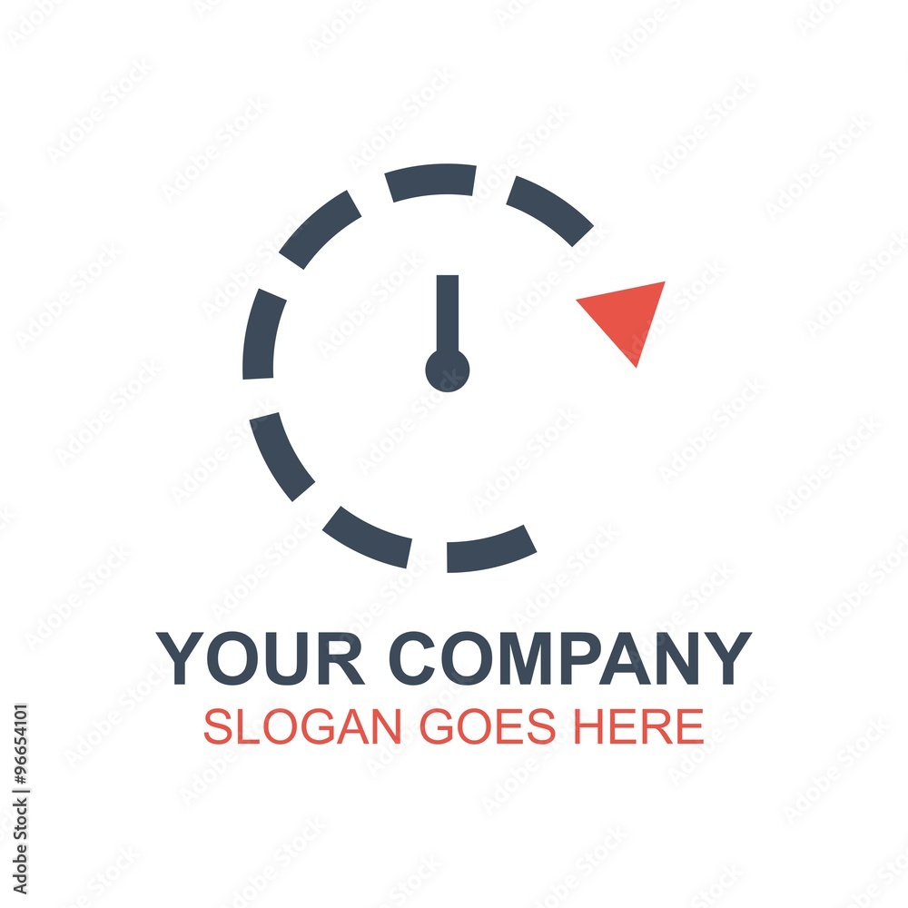 Clock Watch Time Vector Icon Logo Clock Watch Time Vector Icon Logo