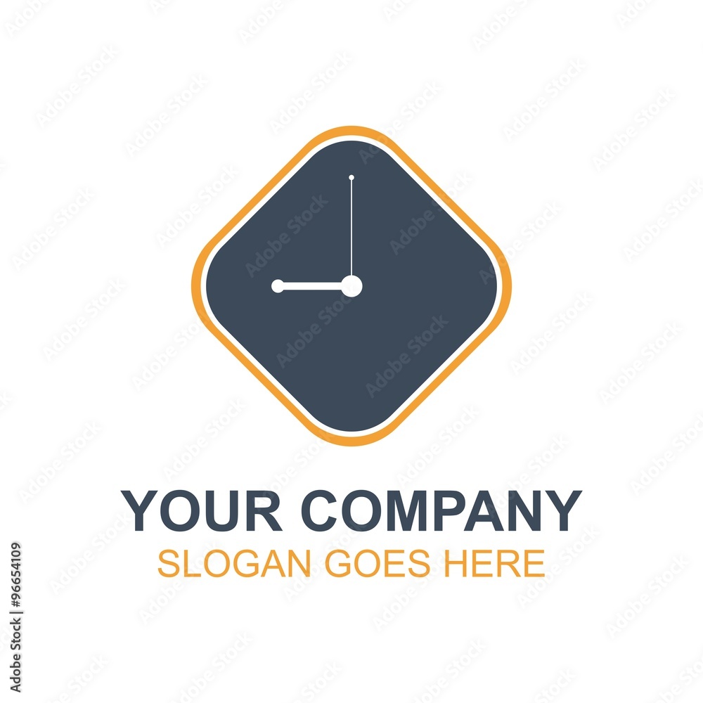 Clock Watch Time Vector Icon Logo Clock Watch Time Vector Icon Logo