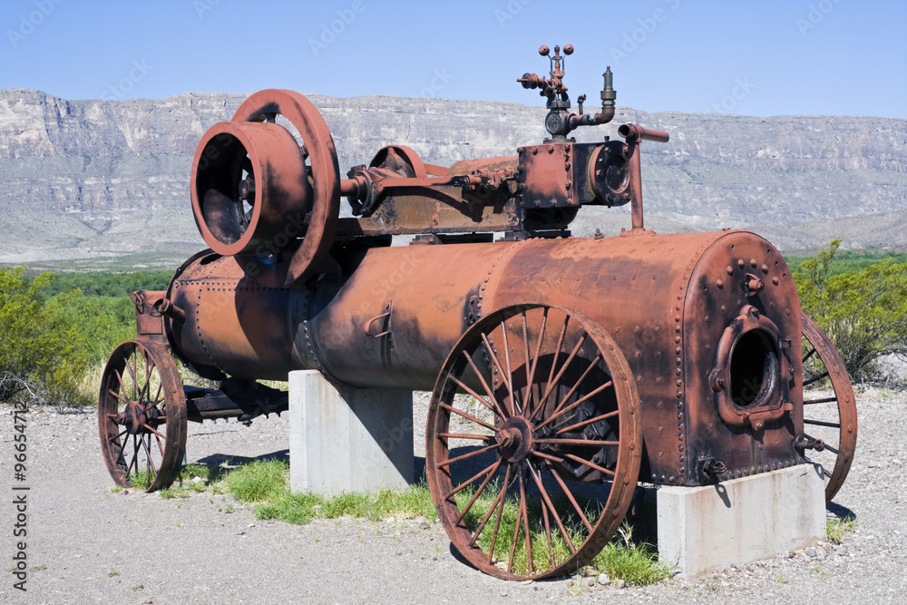 Steam power tractor