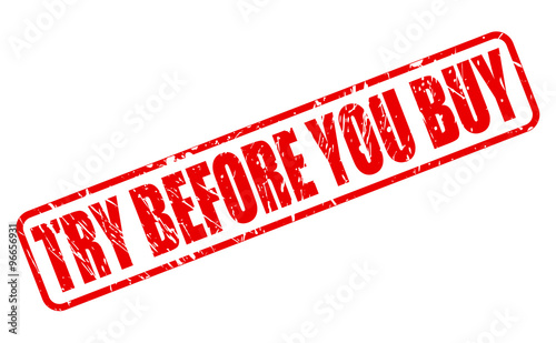 TRY BEFORE YOU BUY red stamp text