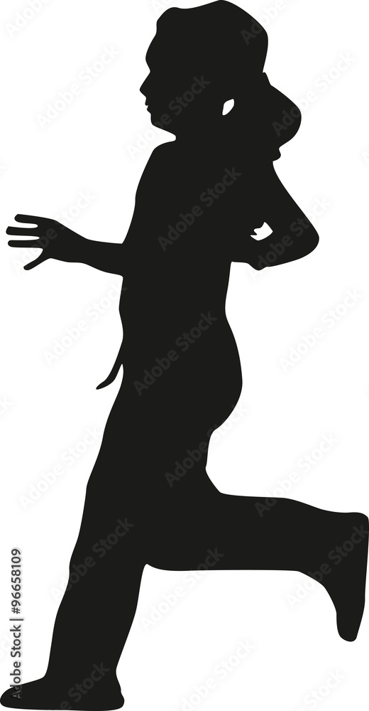 runner silhouette vector