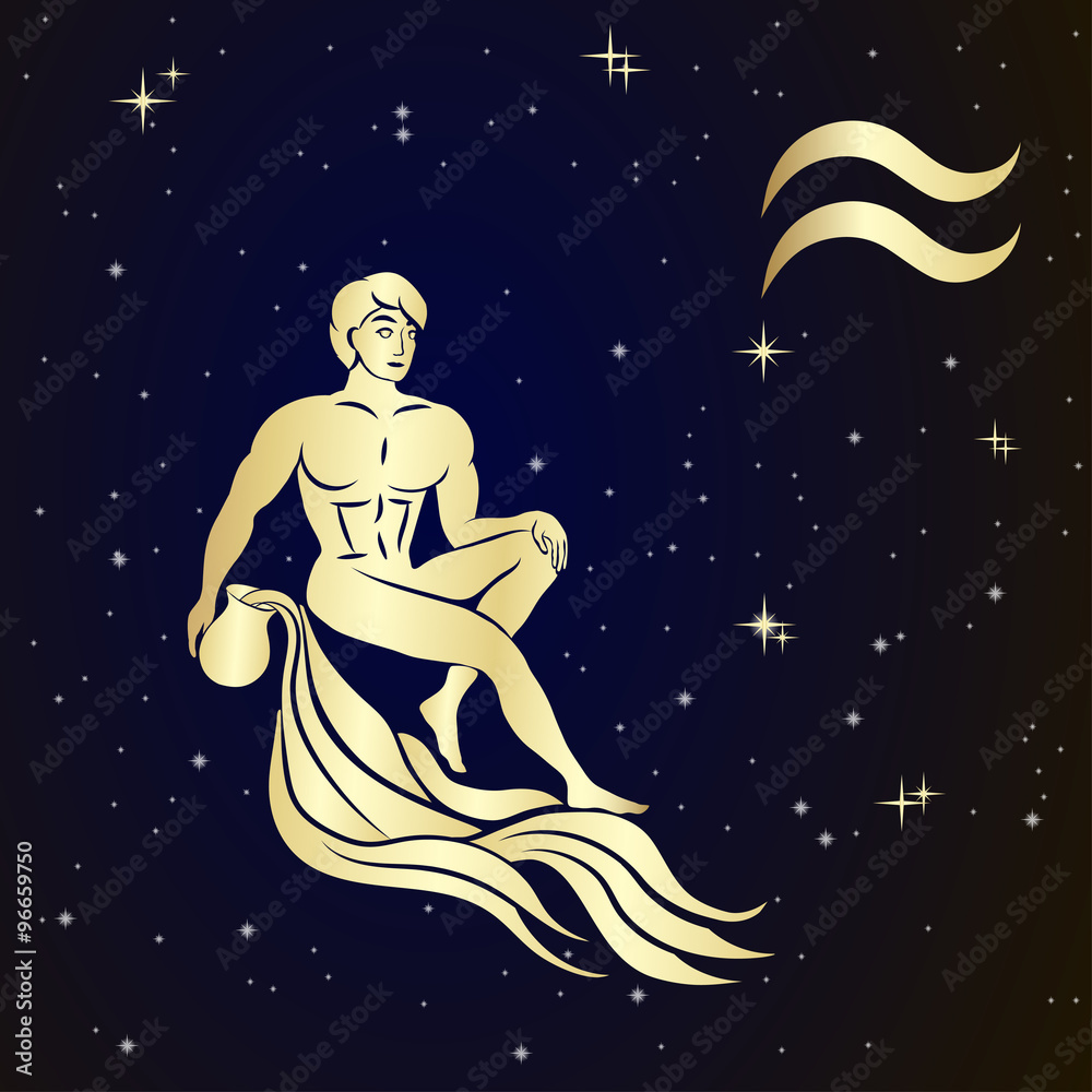 Zodiac Aquarius is the starry sky Zodiac Aquarius is the starry sky
