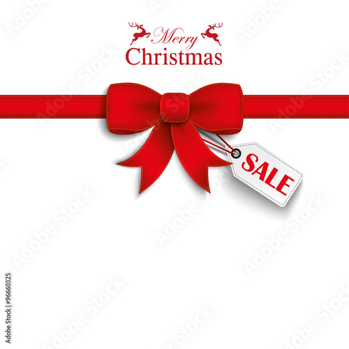 Red Ribbon Christmas Sale Shopmark photo
