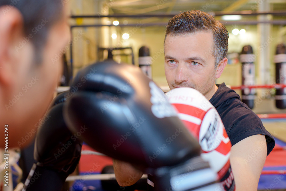 Two men boxing Two men boxing