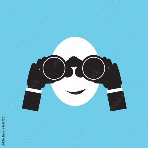 Binocular Vector Illustration. EPS10