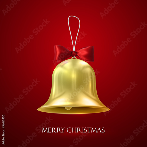 Golden Christmas Bell.