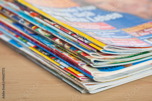 Stapel Zeitschriften