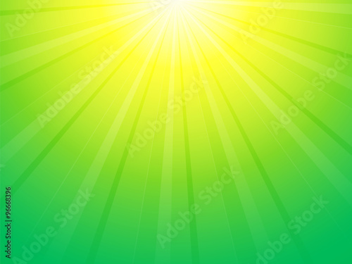 green yellow background with sun rays